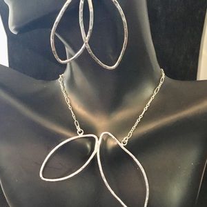 Sterling necklace and earrings